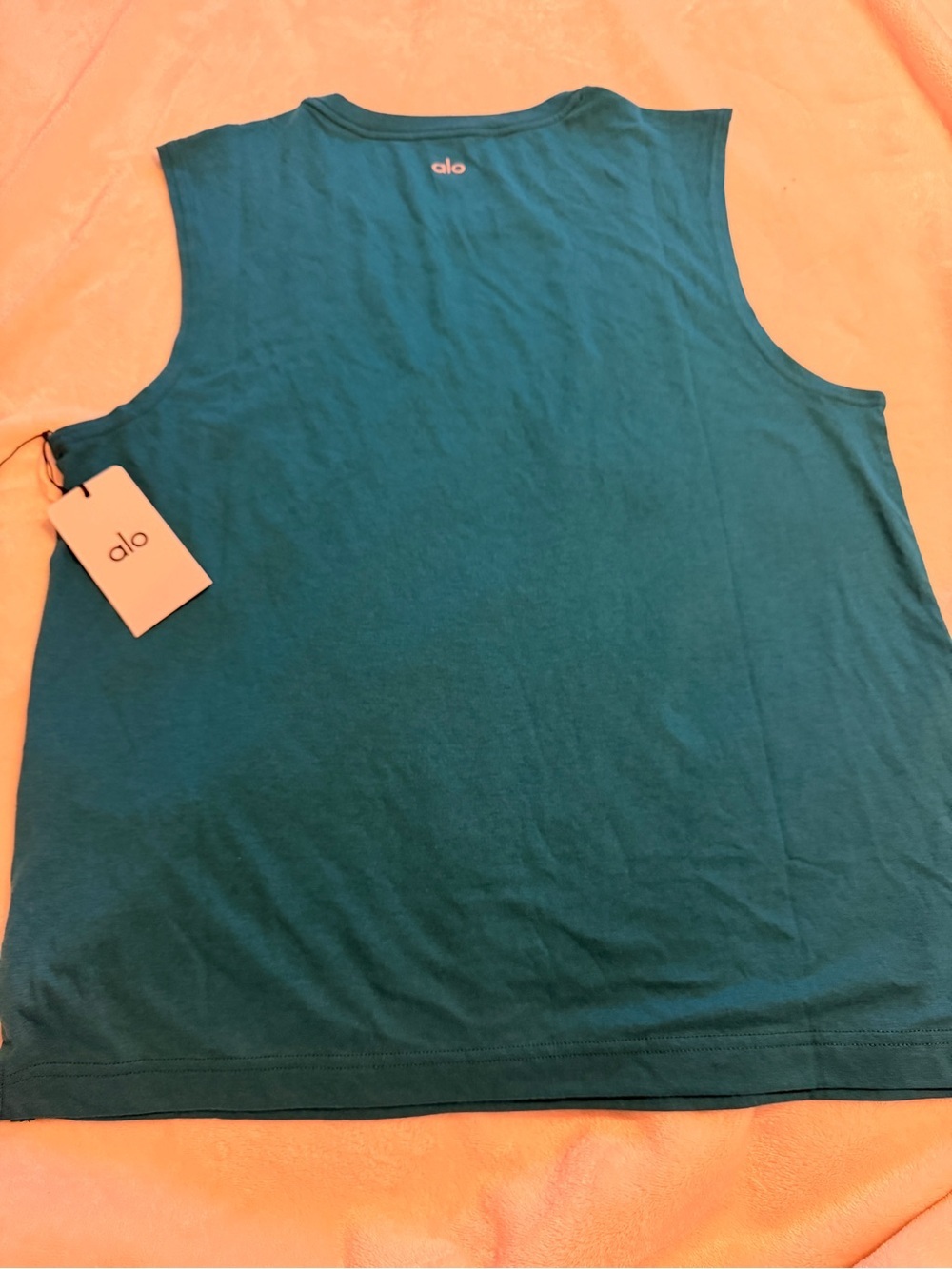NWT ALO Yoga Triumph Muscle Tank Oceanic Teal Men’s M M2033R - Picture 5 of 12